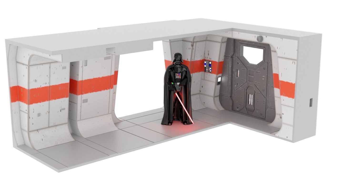 Rogue One - Profundities Hallway - Complete set 1-12 scale 3D print model_36