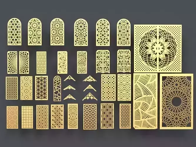 Arabic Pattern Panel 3