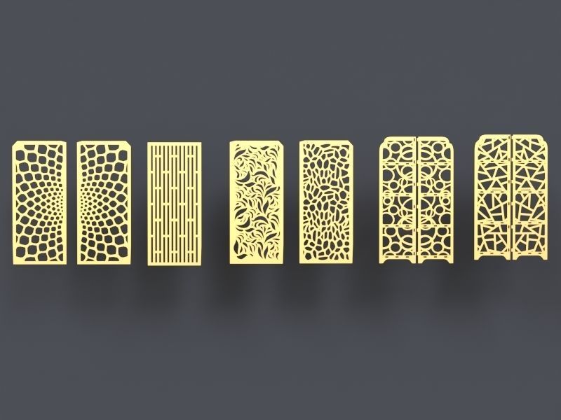 Arabic Pattern Panel 3 3D model_3