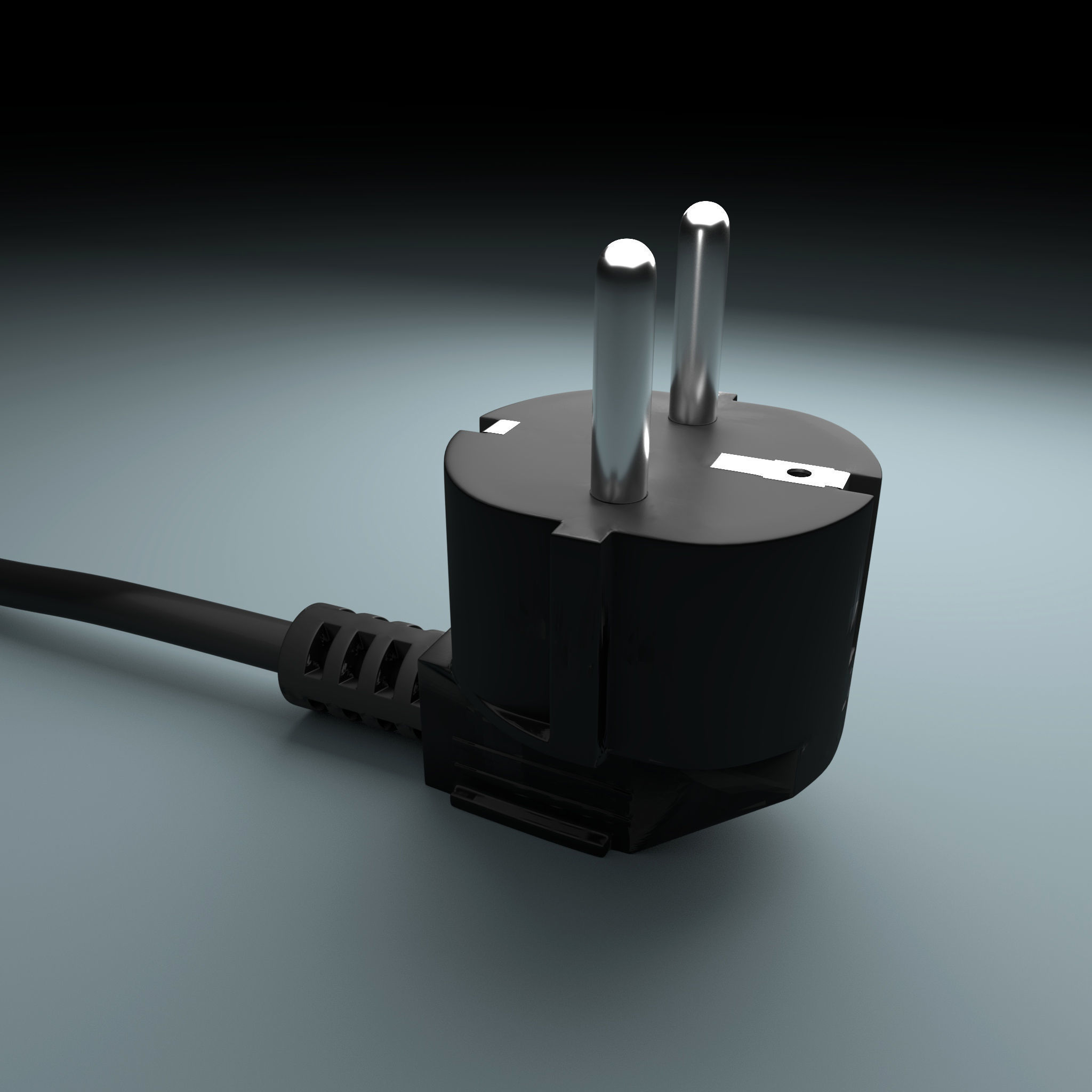 electric plug 3D model_2