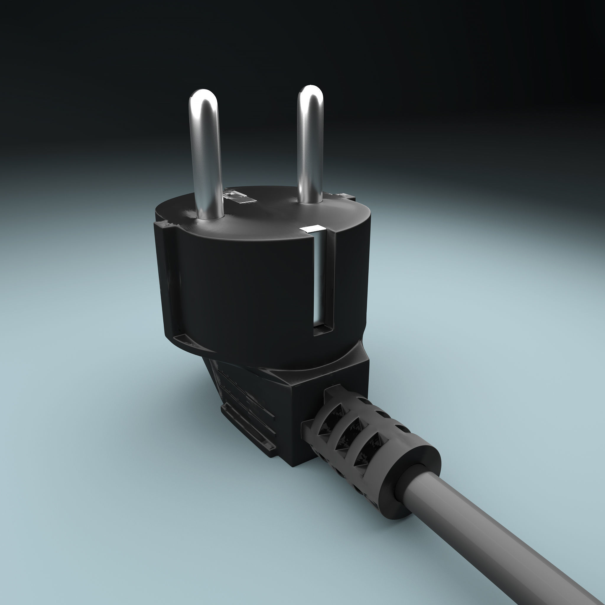 electric plug 3D model_3