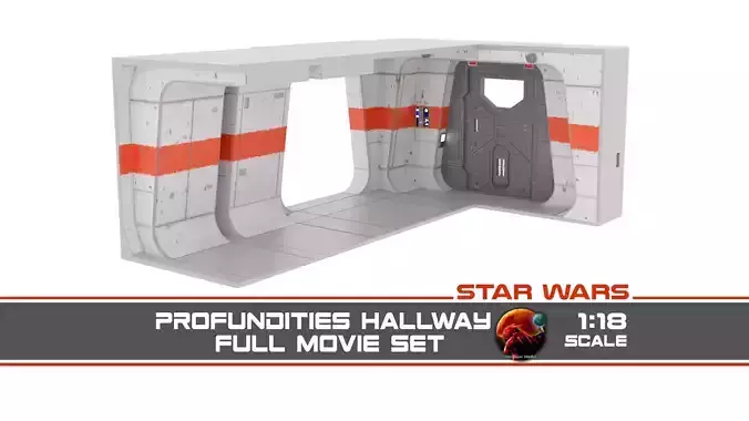 Rogue One - Profundities Hallway - Complete set 1-18 scale 3D print model