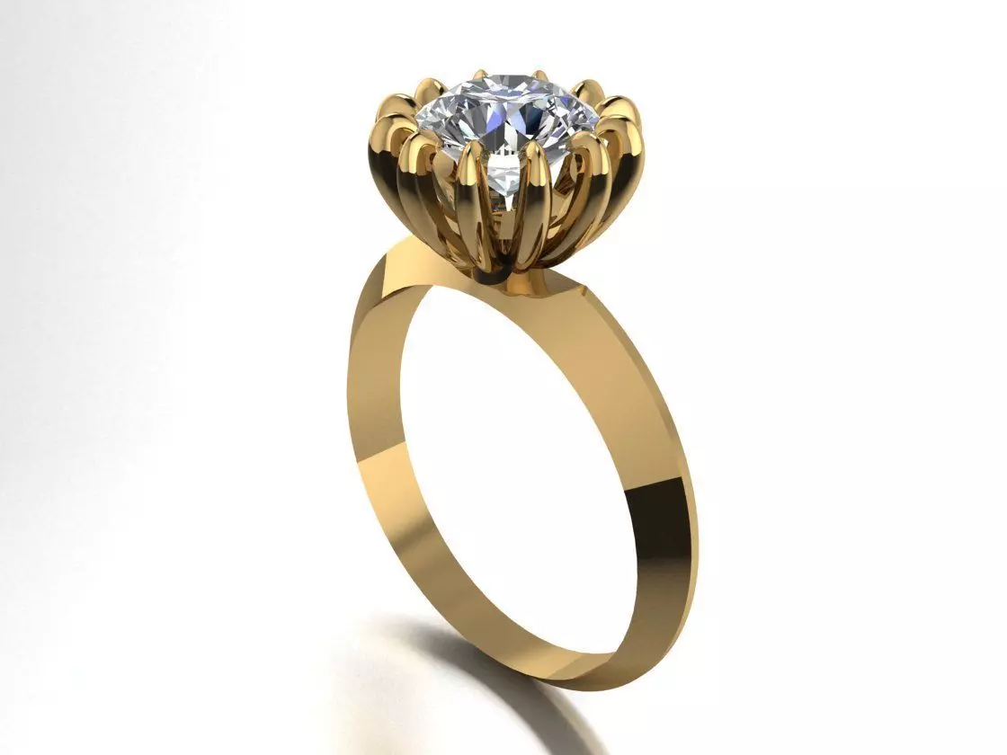 1 stone ring 458 Free 3D print model