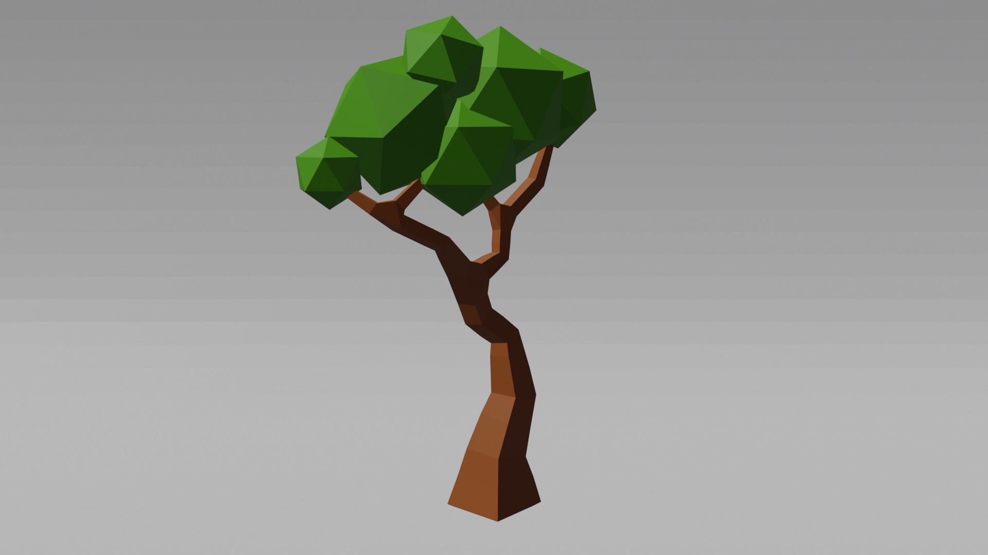 Park or yard low poly Low-poly 3D model_19