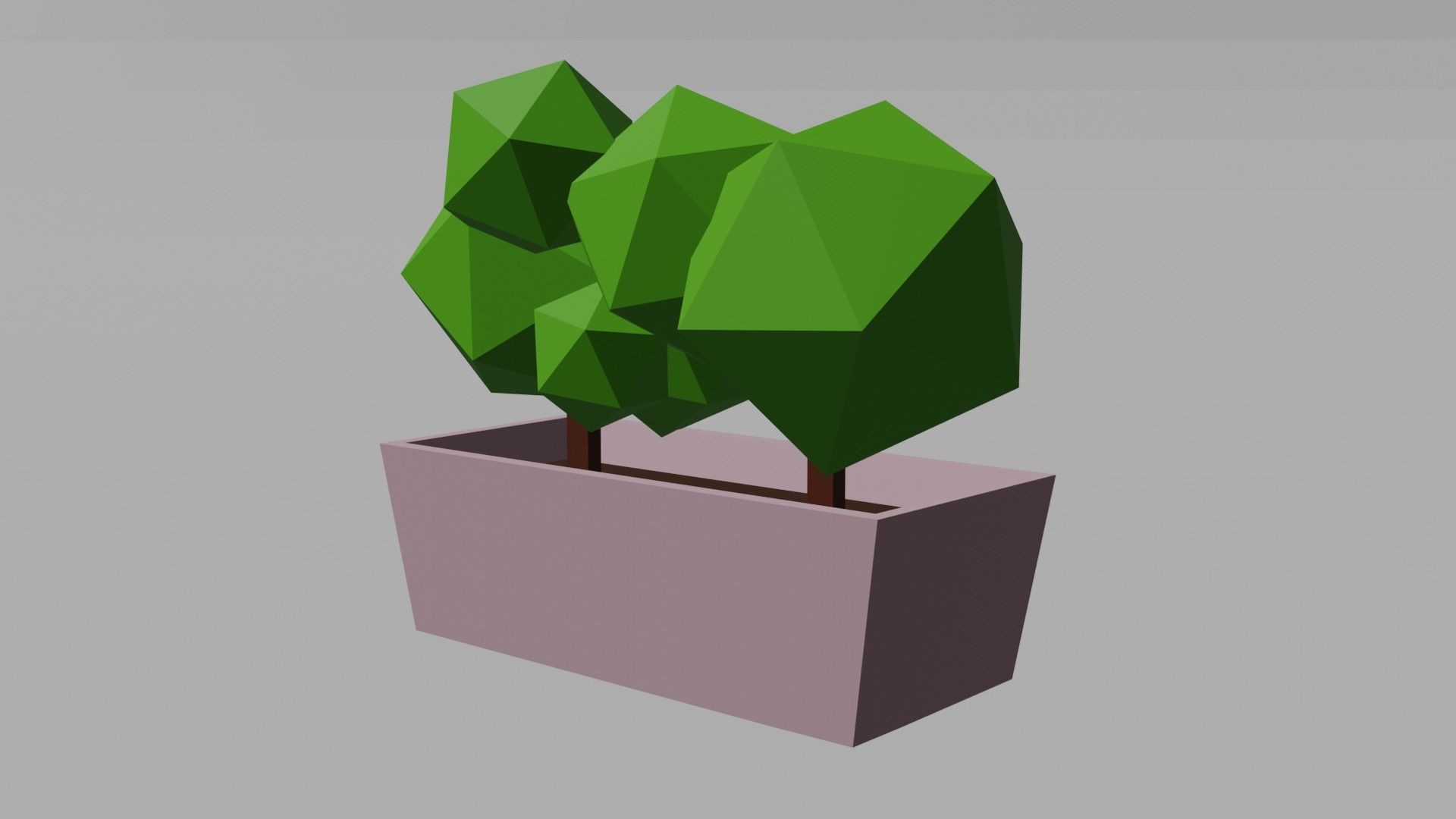 Park or yard low poly Low-poly 3D model_14