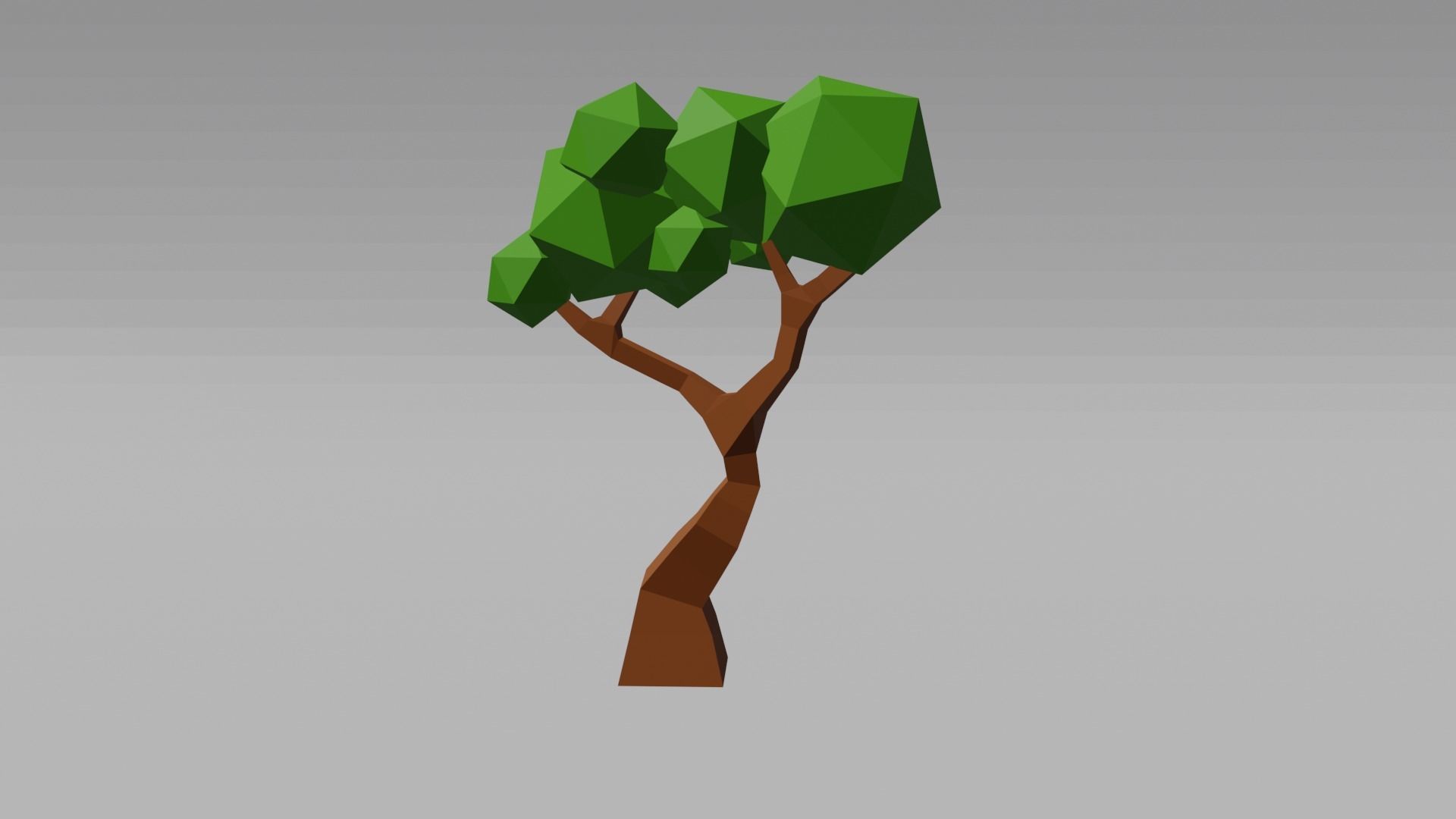 Park or yard low poly Low-poly 3D model_21