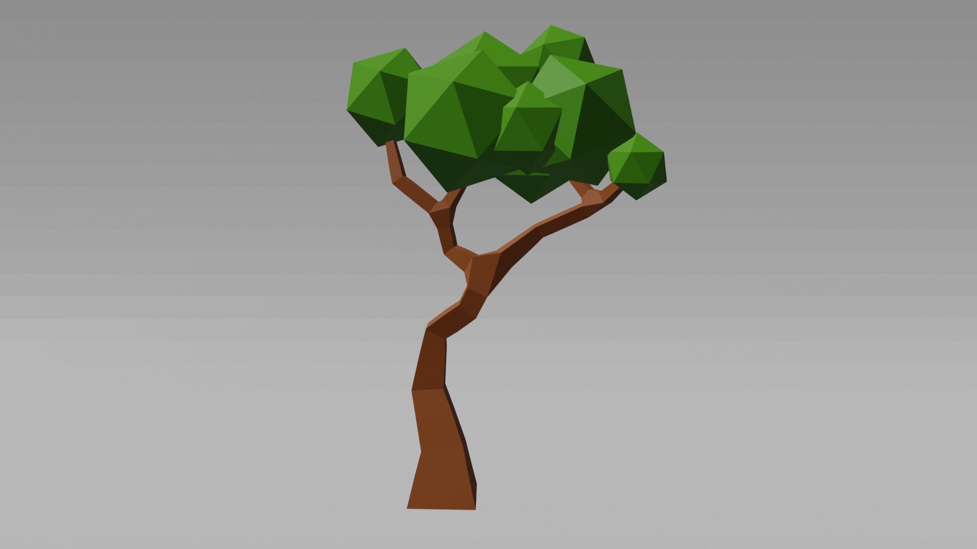 Park or yard low poly Low-poly 3D model_17