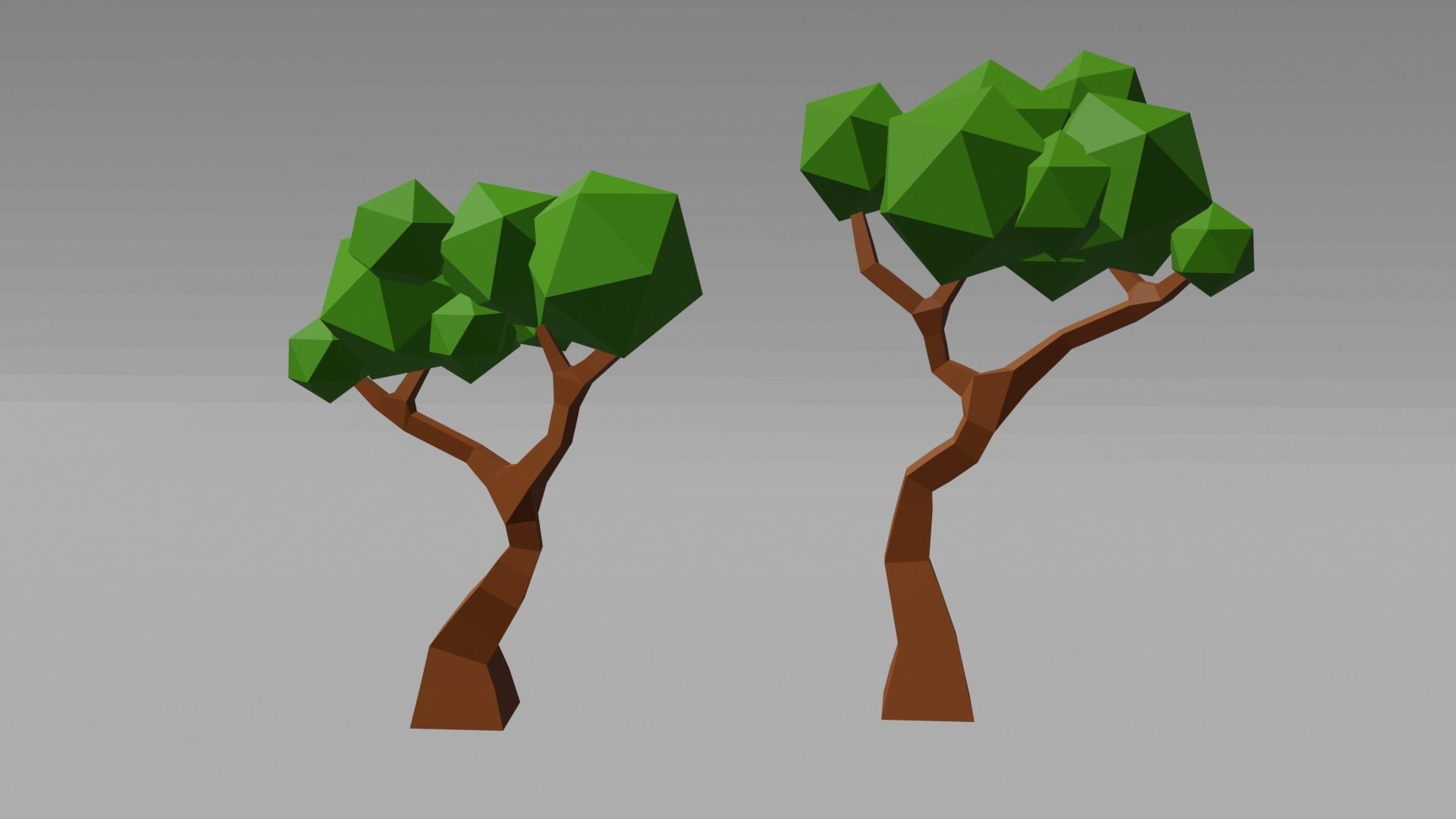 Park or yard low poly Low-poly 3D model_15
