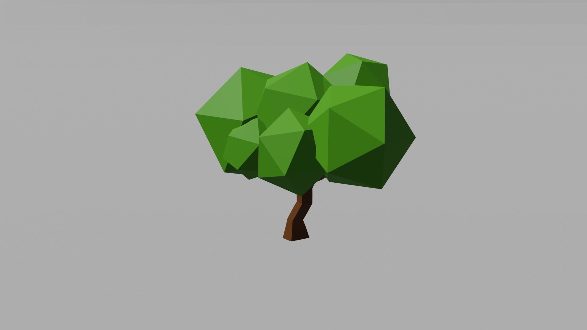 Park or yard low poly Low-poly 3D model_5