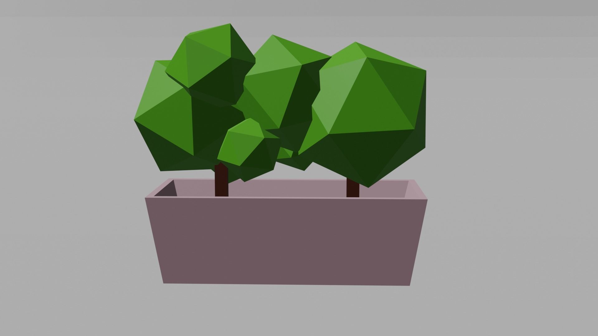 Park or yard low poly Low-poly 3D model_13