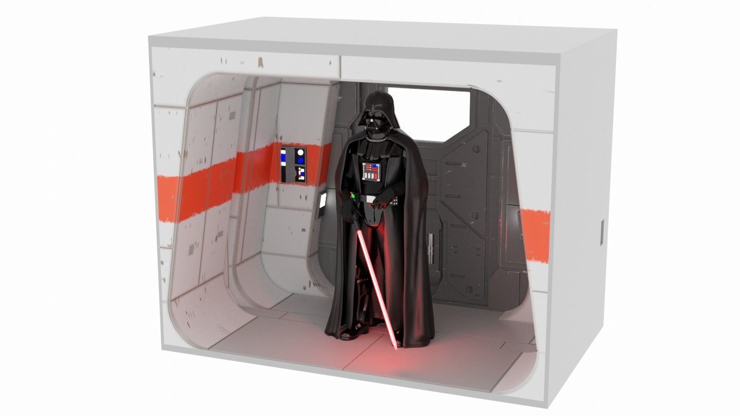 Rogue One - Profundities Hallway - BESTA DIORAMA - 1-6 Scale 3D print model_3