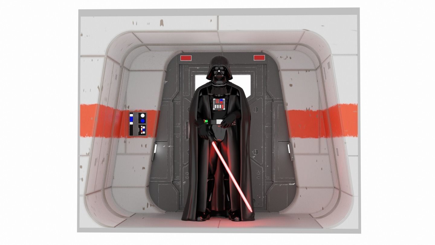 Rogue One - Profundities Hallway - BESTA DIORAMA - 1-6 Scale 3D print model_2