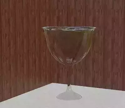 Transparent Wine Glass