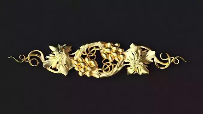 Central decor ornament for furniture