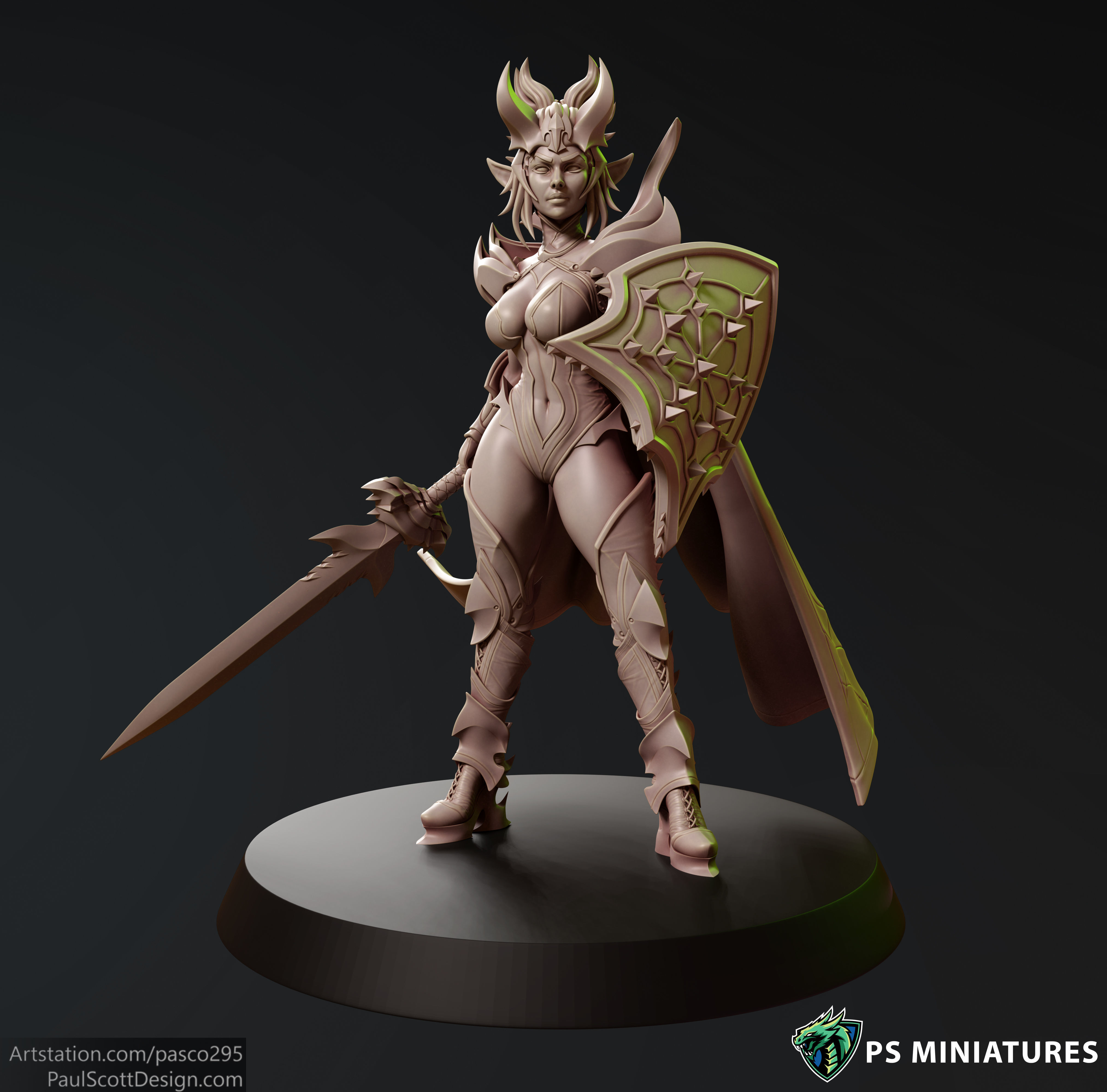 Drow Sorceress Elite Pose 1 3D print model_1
