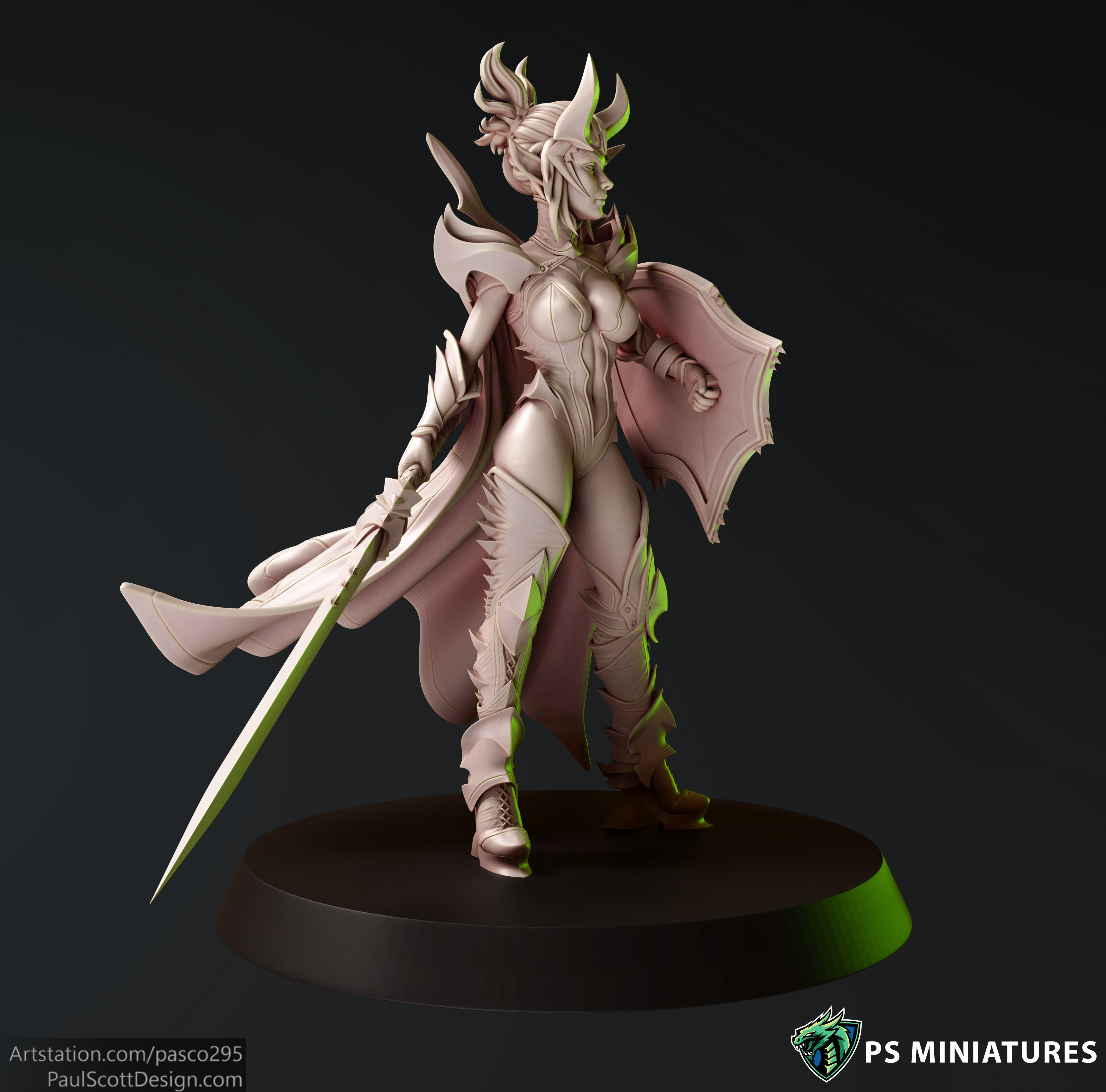 Drow Sorceress Elite Pose 1 3D print model_9