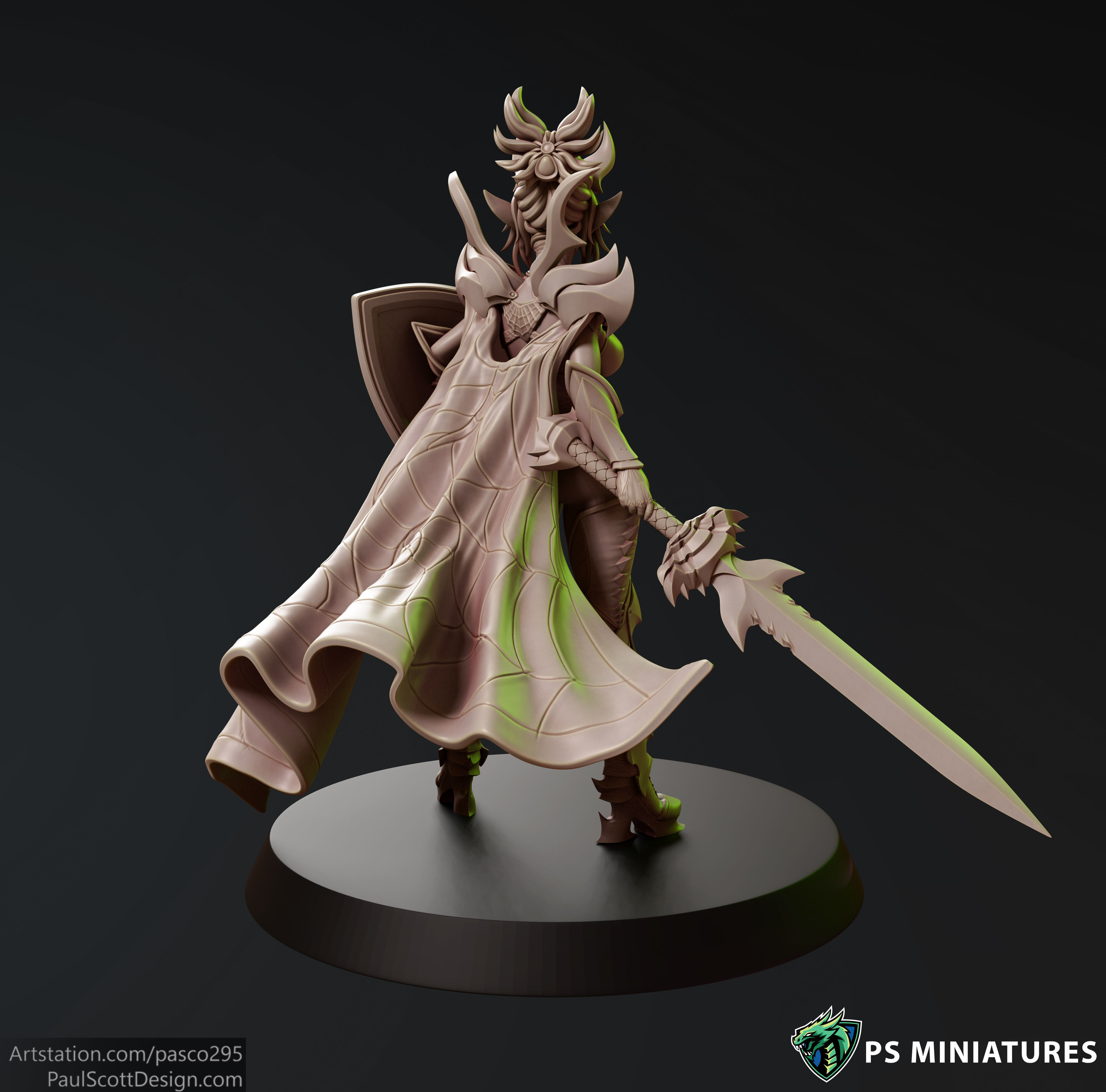 Drow Sorceress Elite Pose 1 3D print model_6