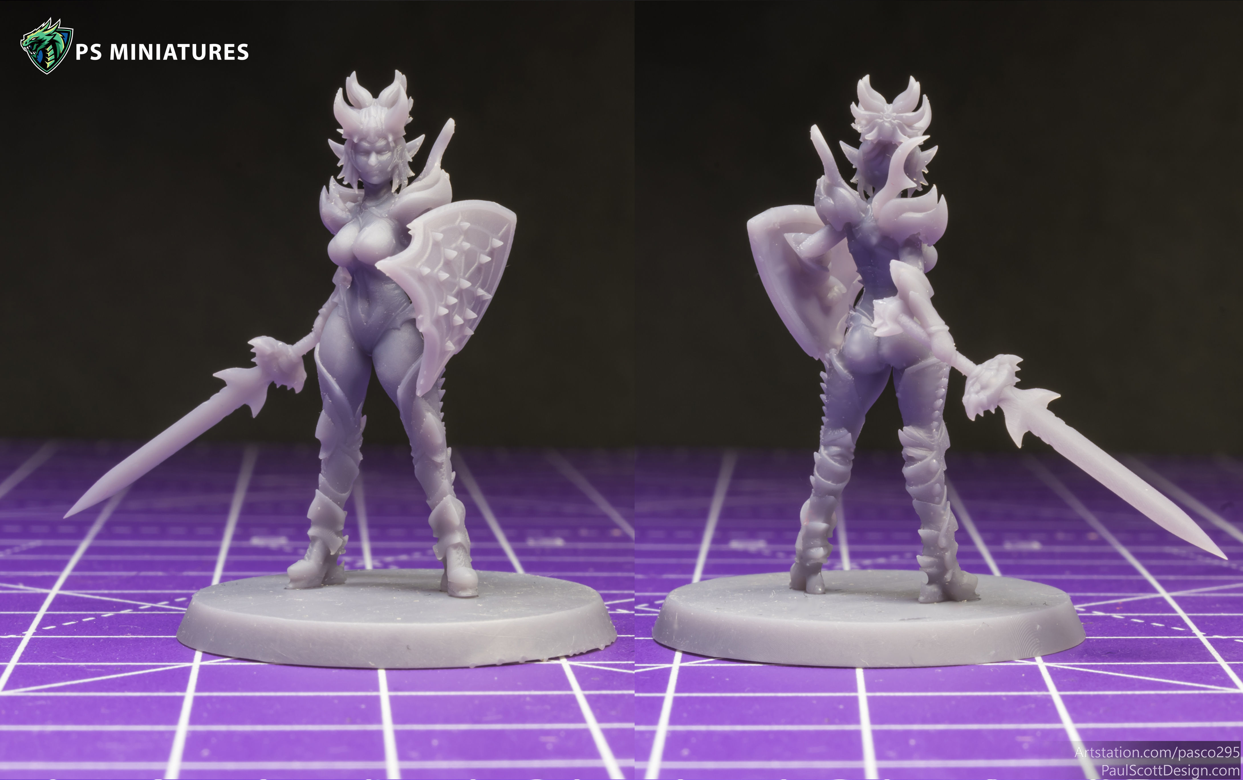 Drow Sorceress Elite Pose 1 3D print model_12