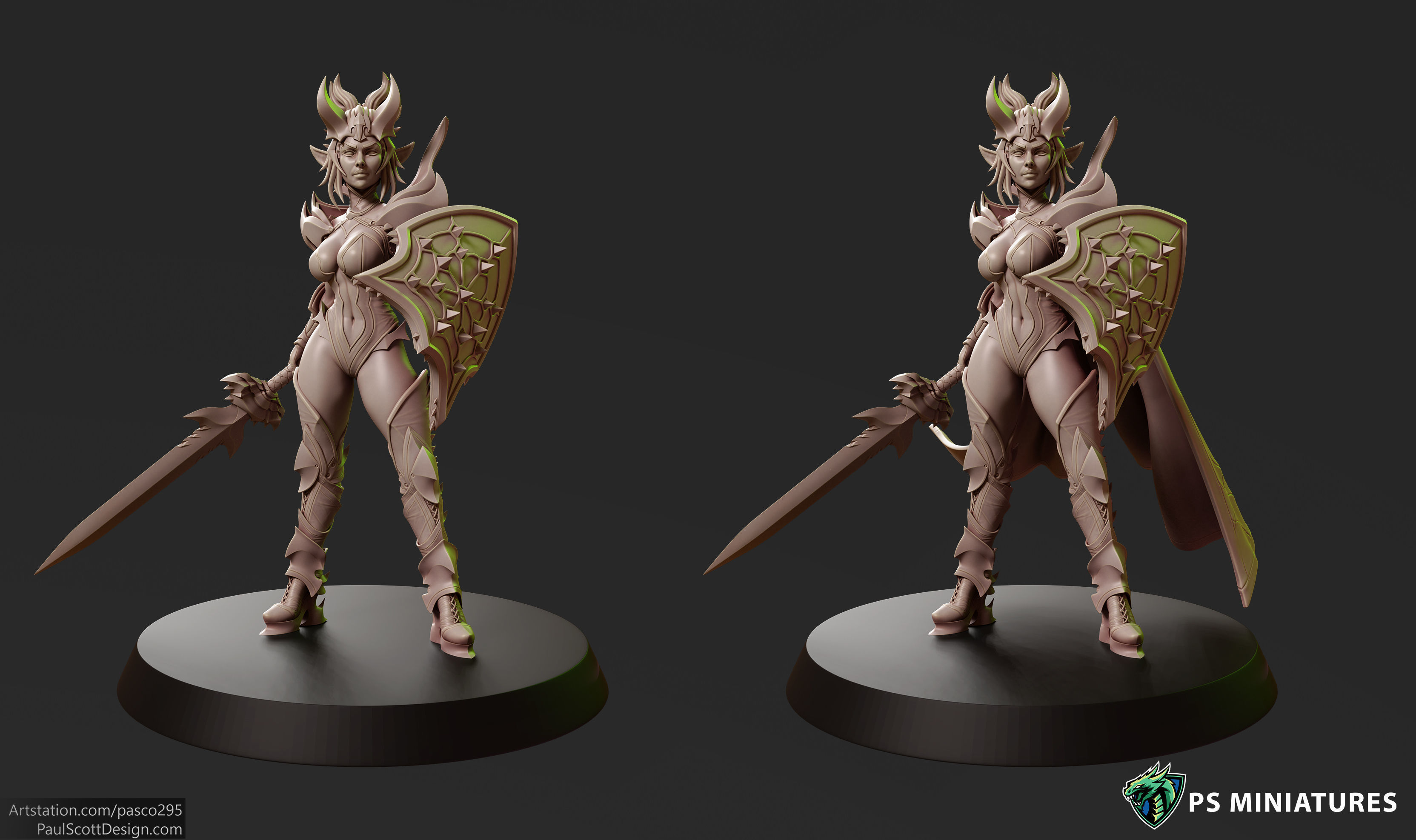 Drow Sorceress Elite Pose 1 3D print model_5