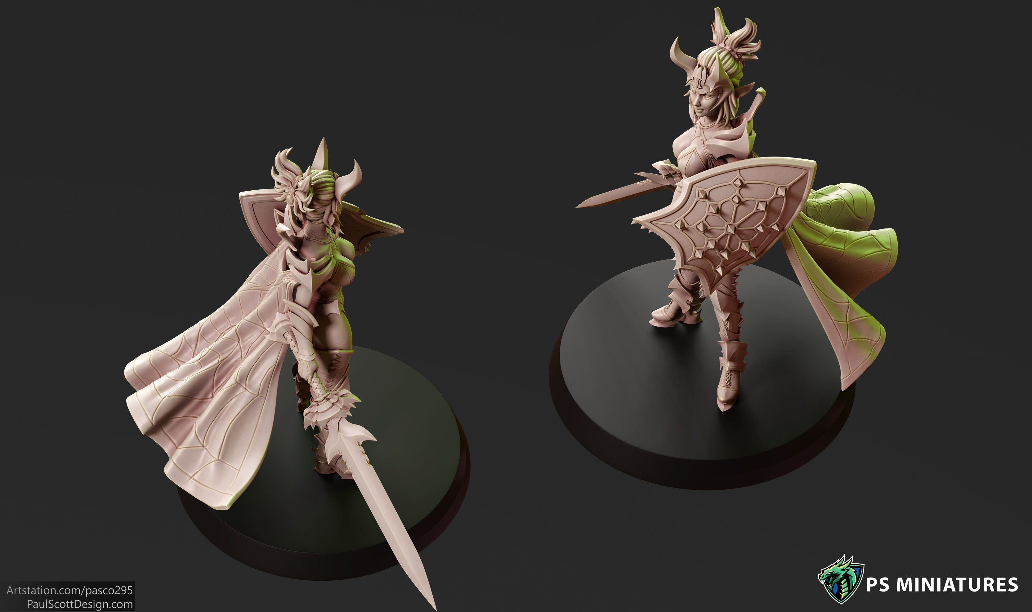Drow Sorceress Elite Pose 1 3D print model_2