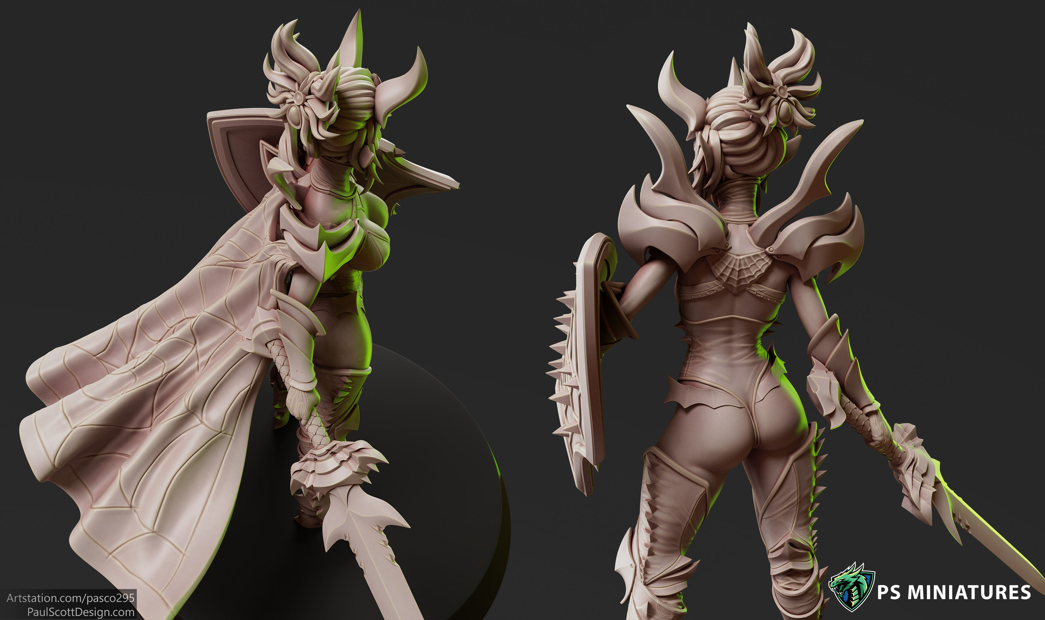 Drow Sorceress Elite Pose 1 3D print model_8