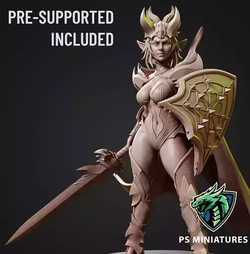 Drow Sorceress Elite Pose 1 3D print model