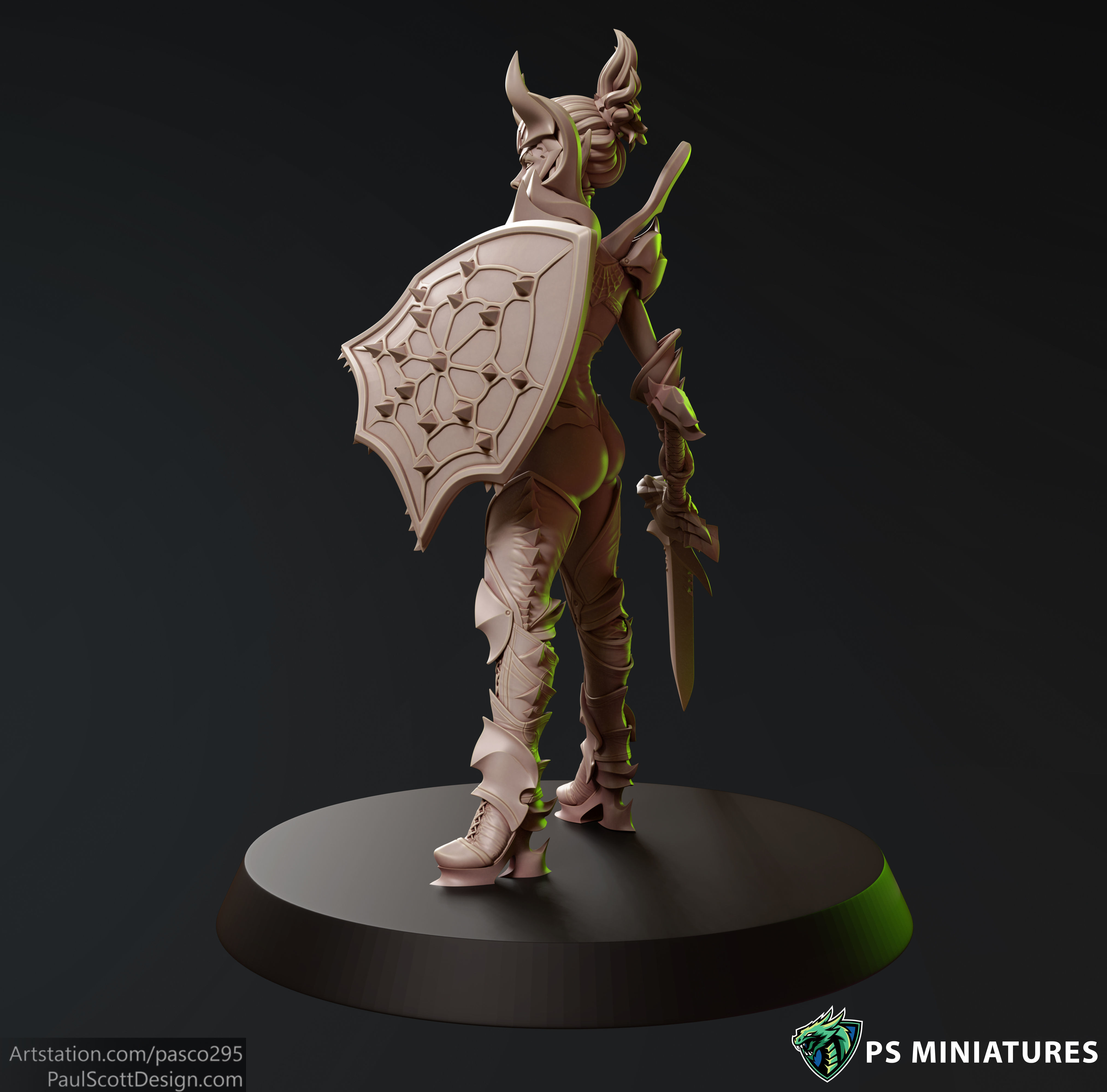 Drow Sorceress Elite Pose 1 3D print model_7