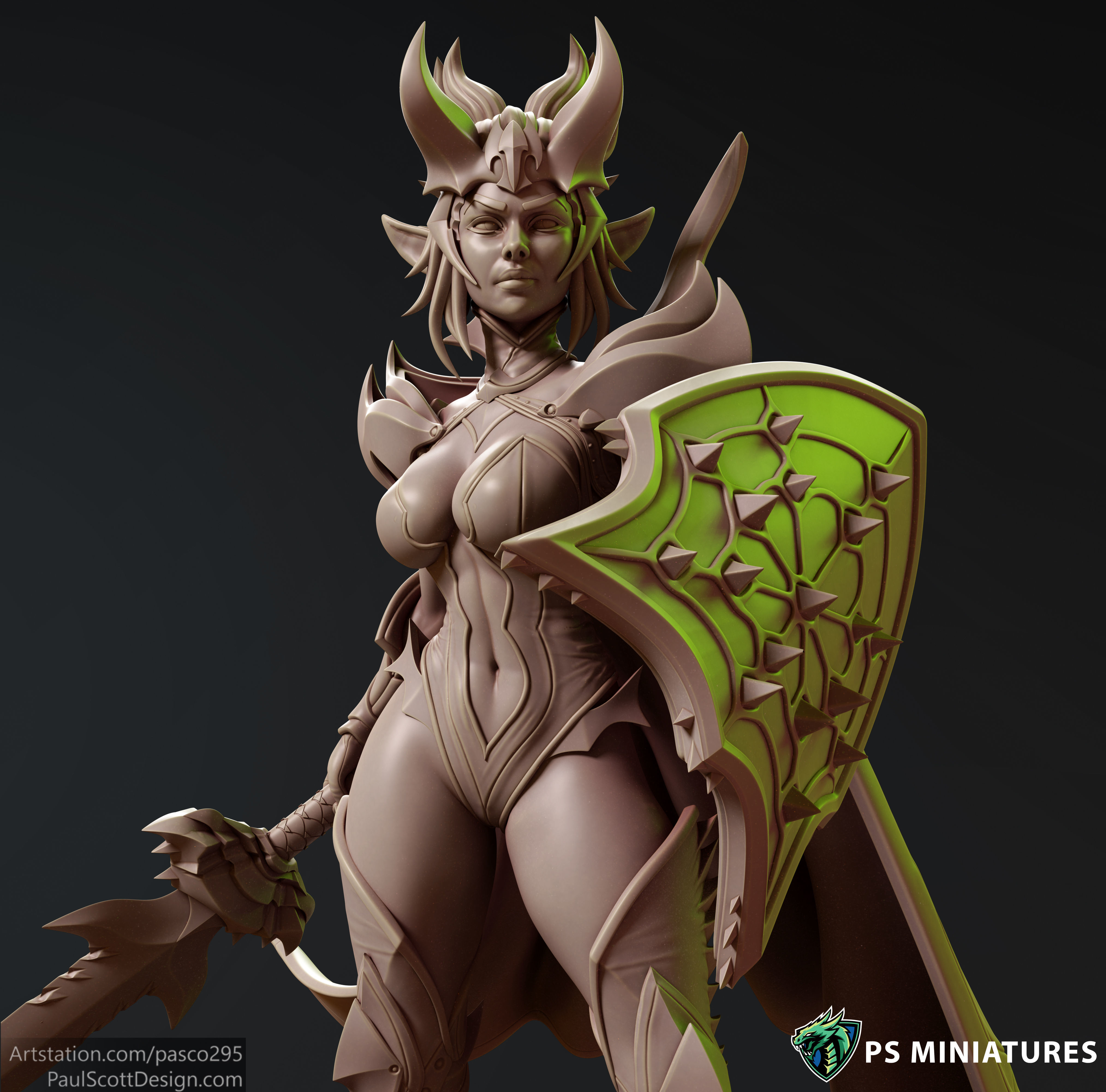 Drow Sorceress Elite Pose 1 3D print model_10