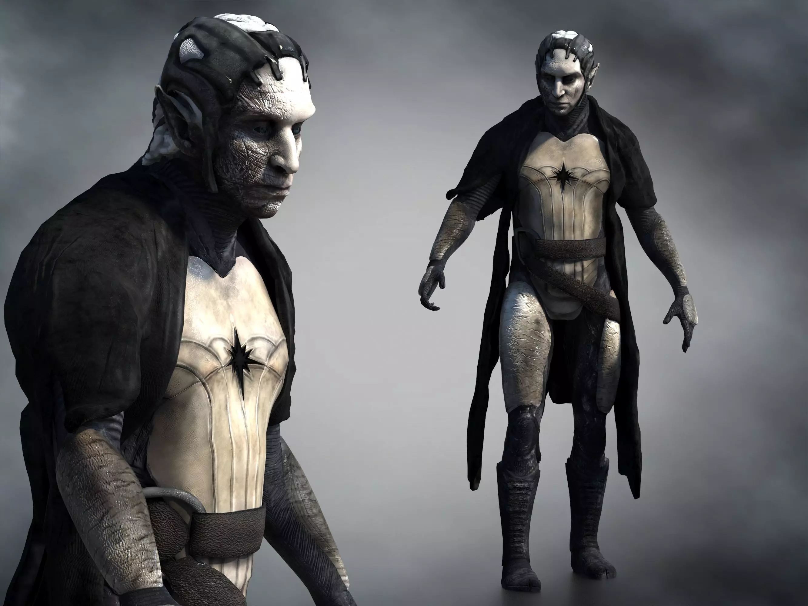 Malekith  Low-poly 3D model_0