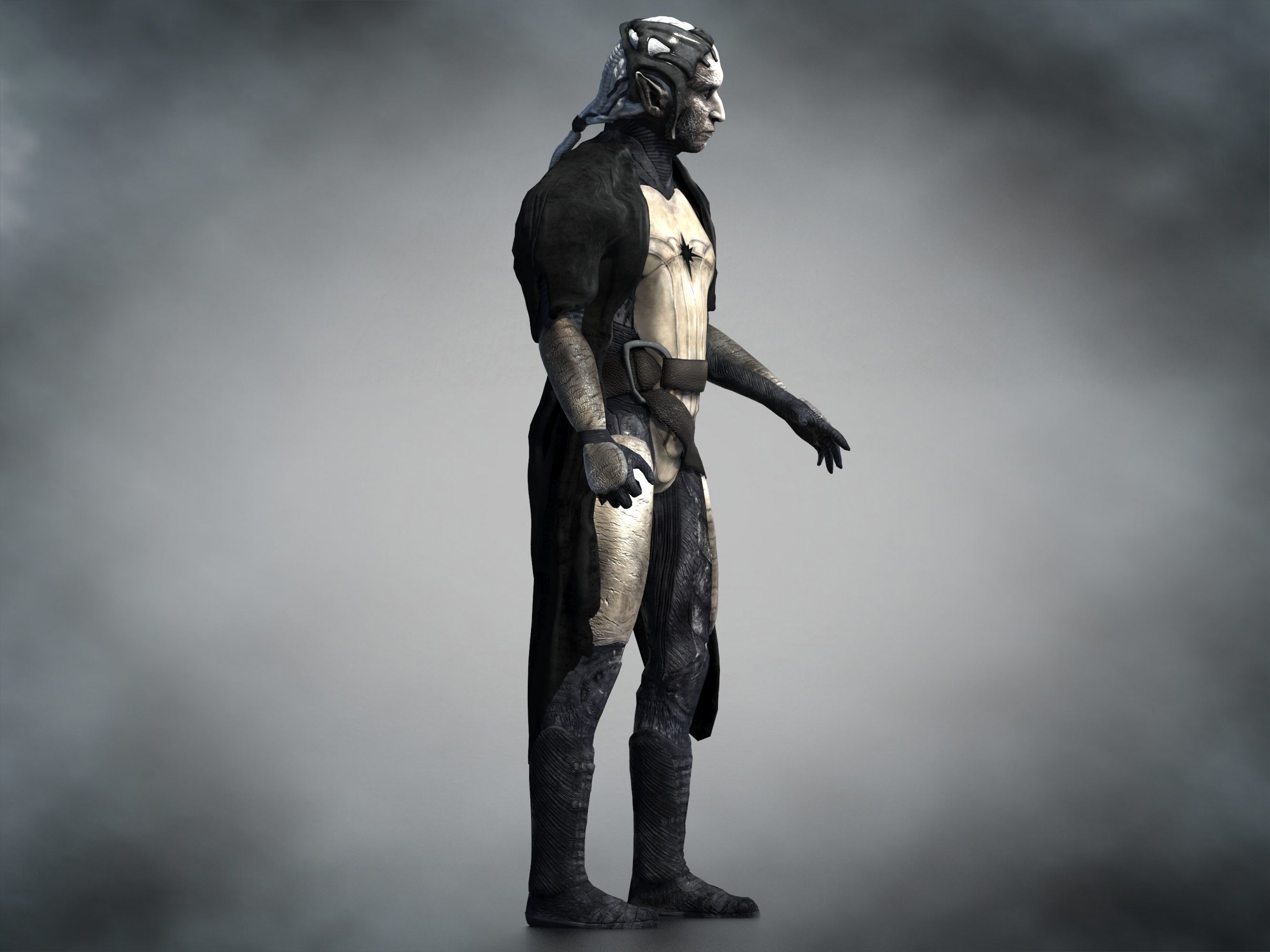 Malekith  Low-poly 3D model_9