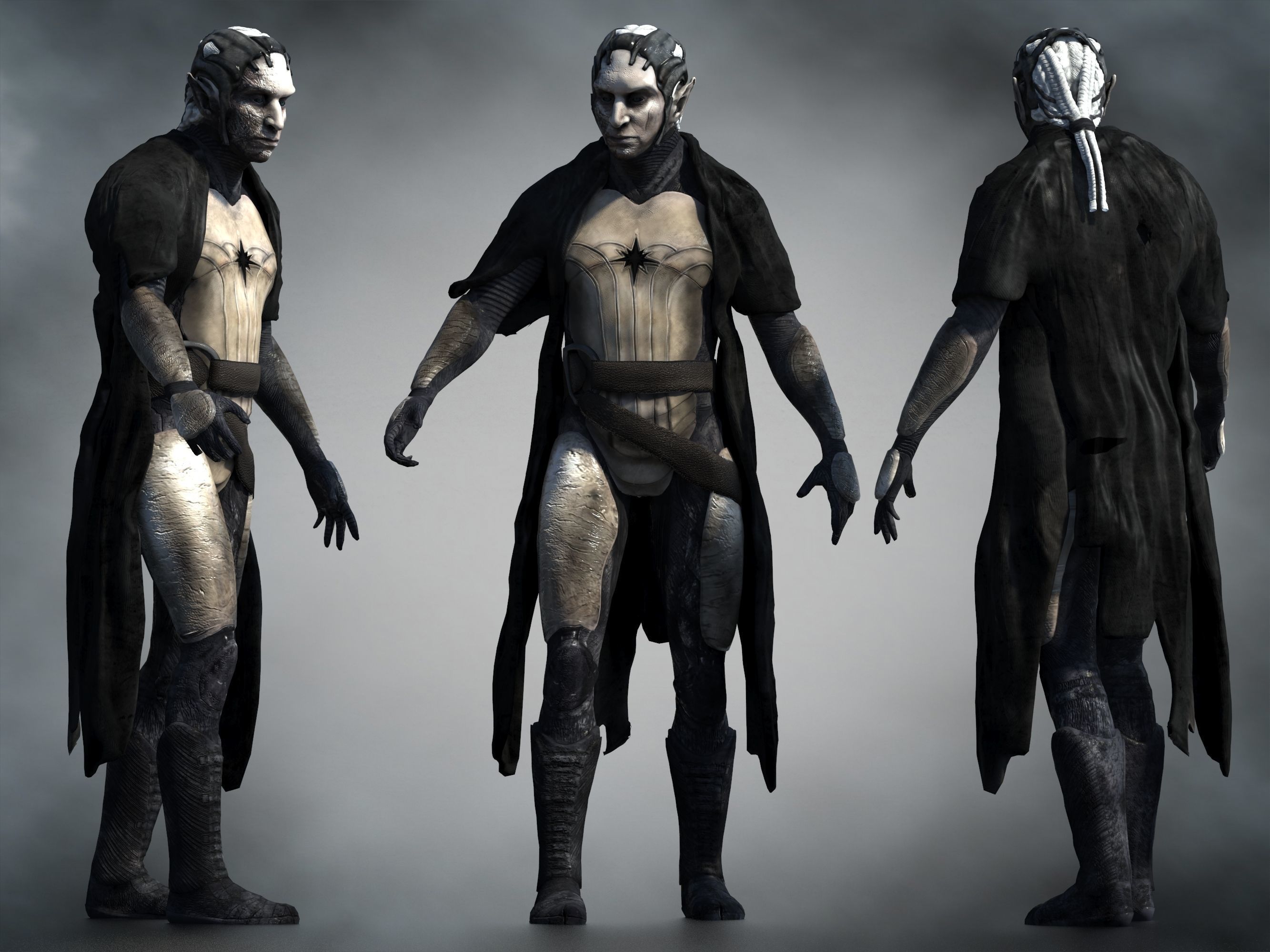 Malekith  Low-poly 3D model_1