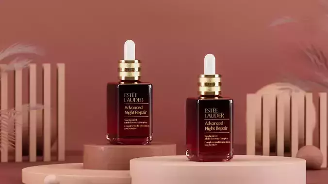 Project file Estee Lauder render with Cinema 4D and Redshift 3D model