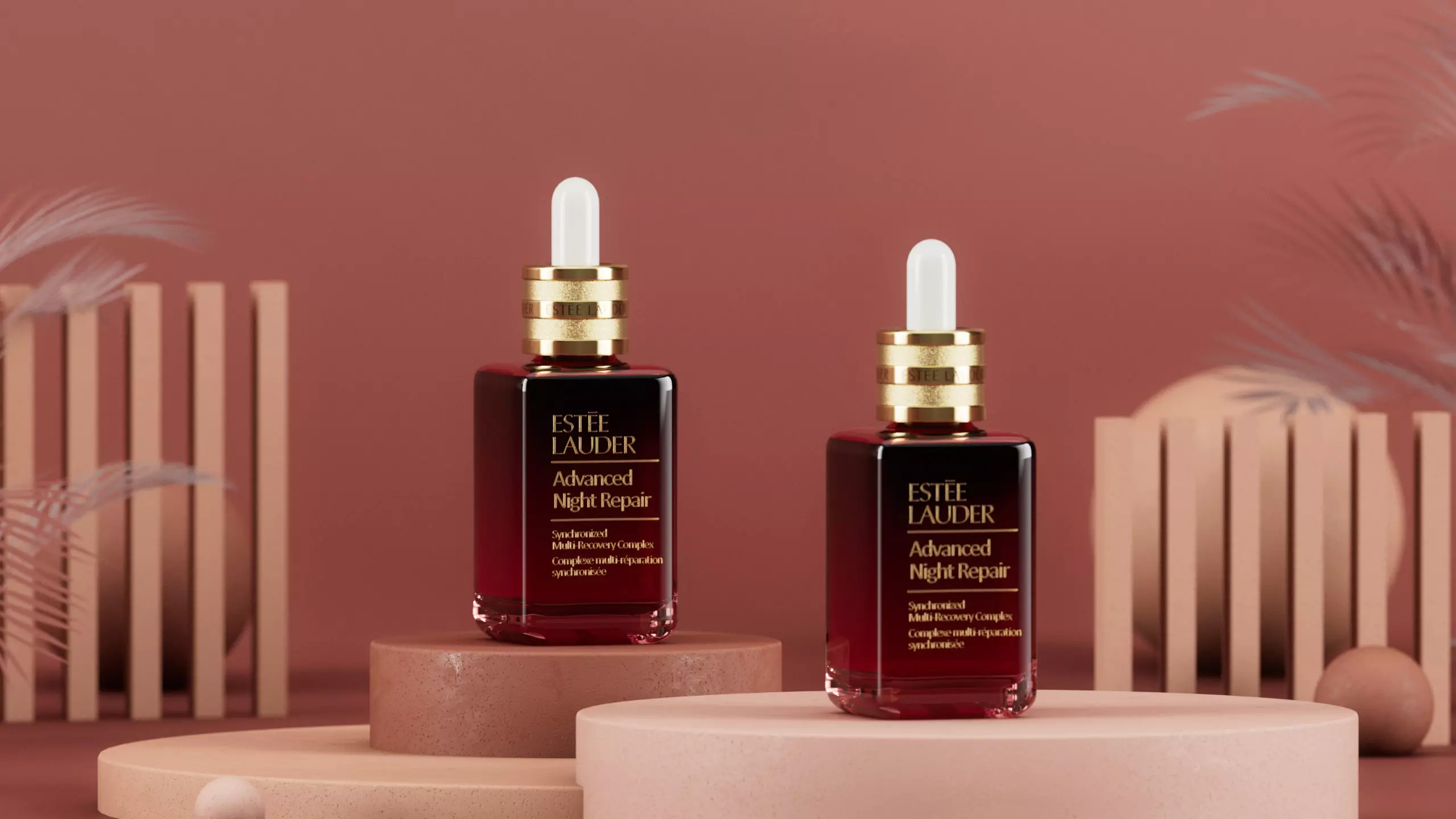 Project file Estee Lauder render with Cinema 4D and Redshift 3D model_0