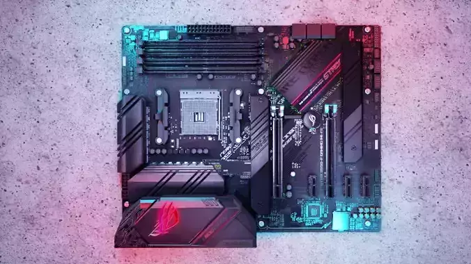 ASUS motherboard 3D model