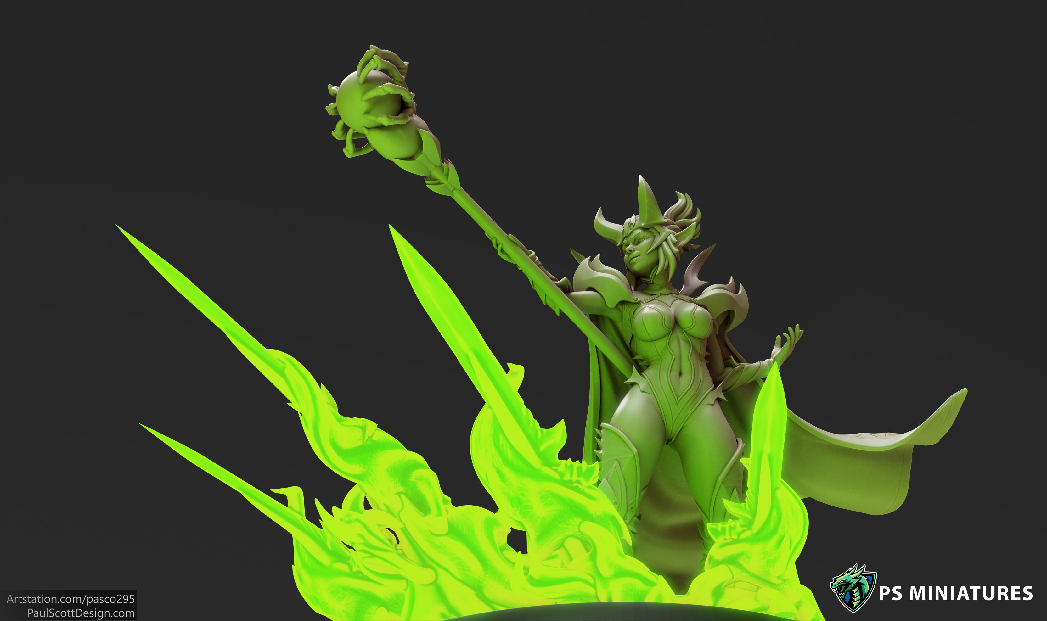 Drow Sorceress Elite Pose 3 3D print model_8