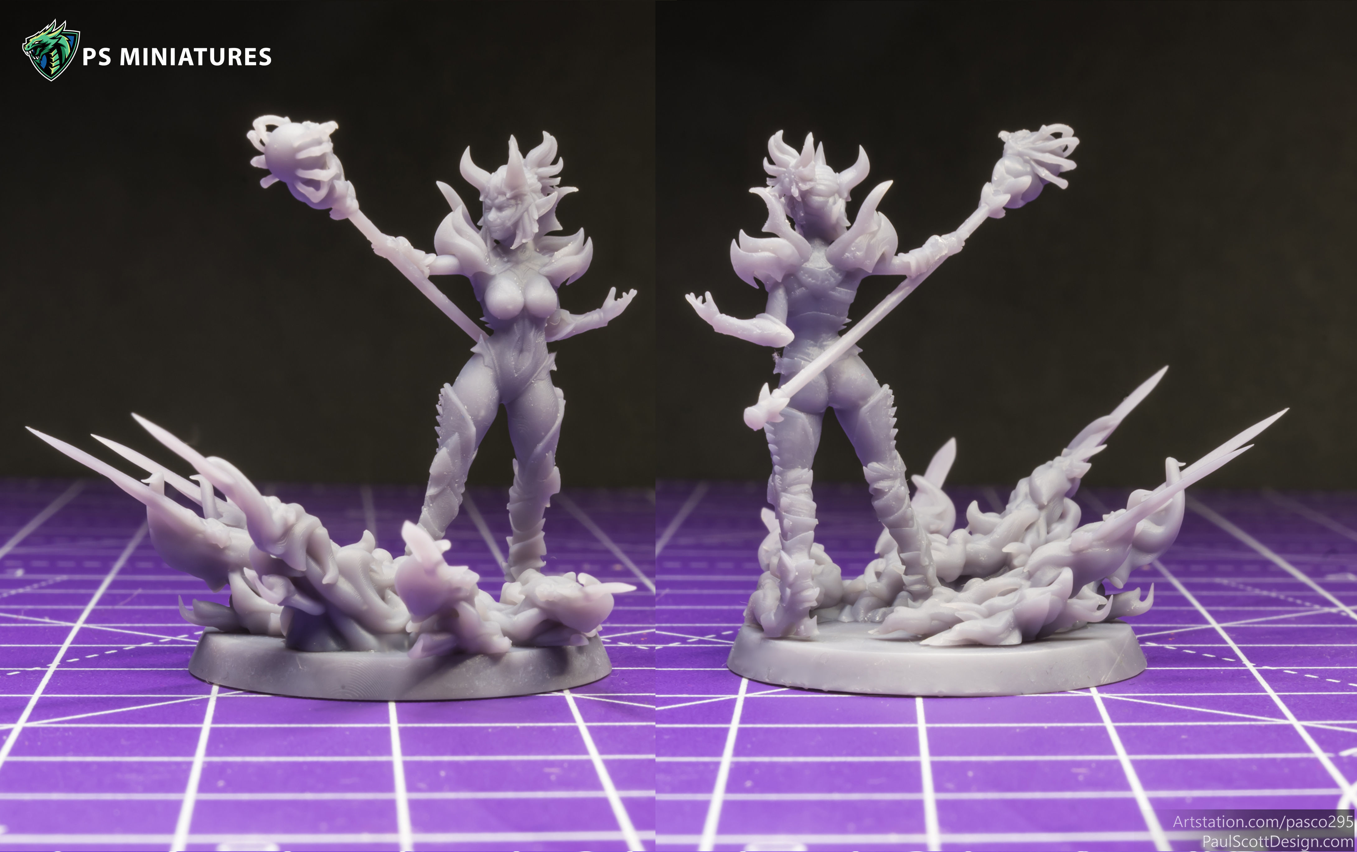 Drow Sorceress Elite Pose 3 3D print model_13
