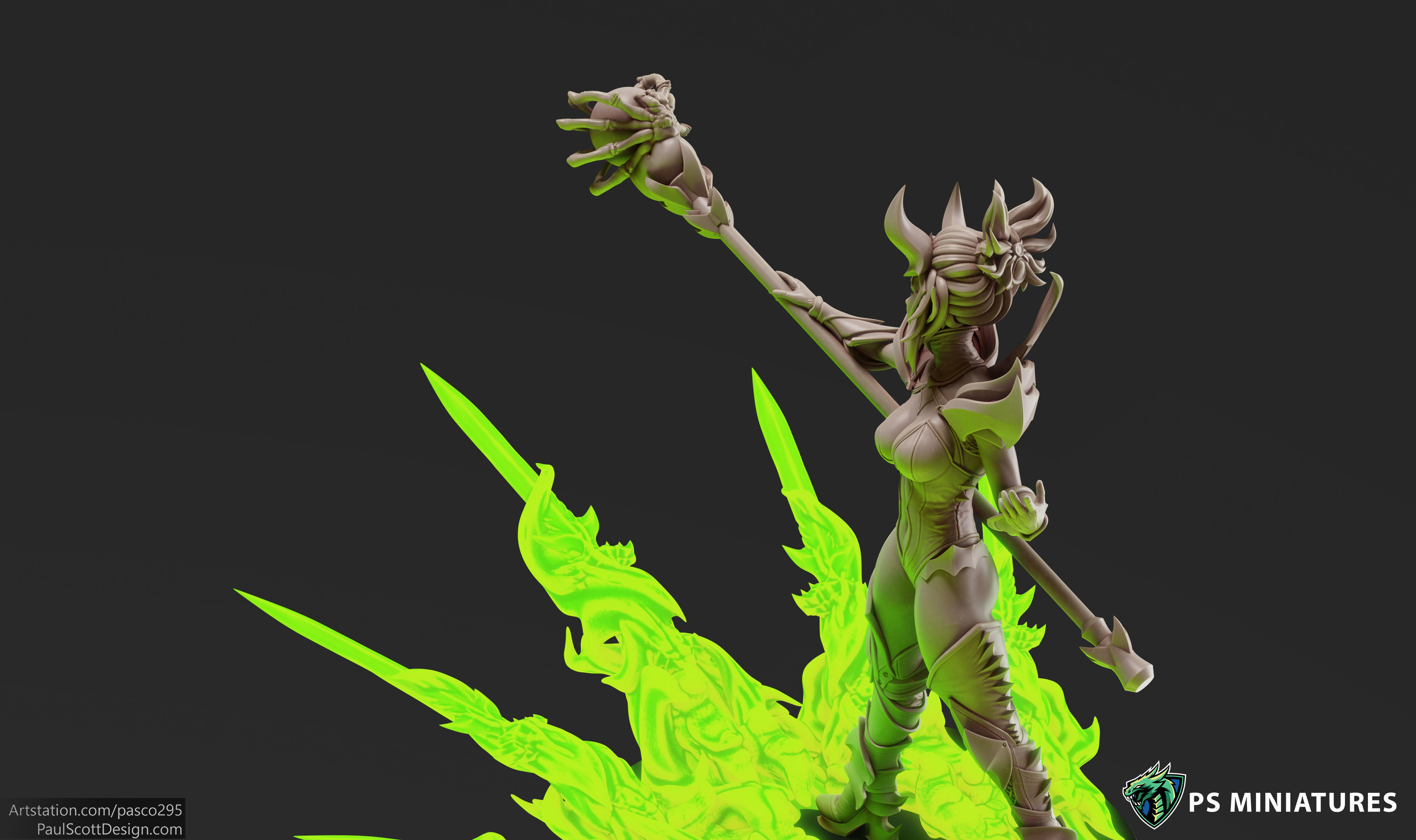 Drow Sorceress Elite Pose 3 3D print model_6