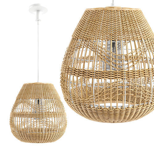 Lexi Rattan Pendant Light 3D model