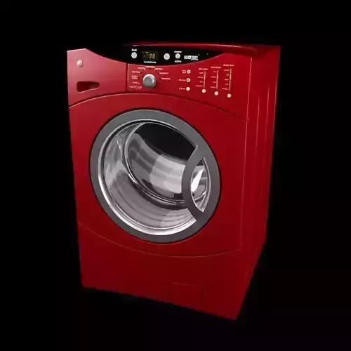Red Washing Machine
