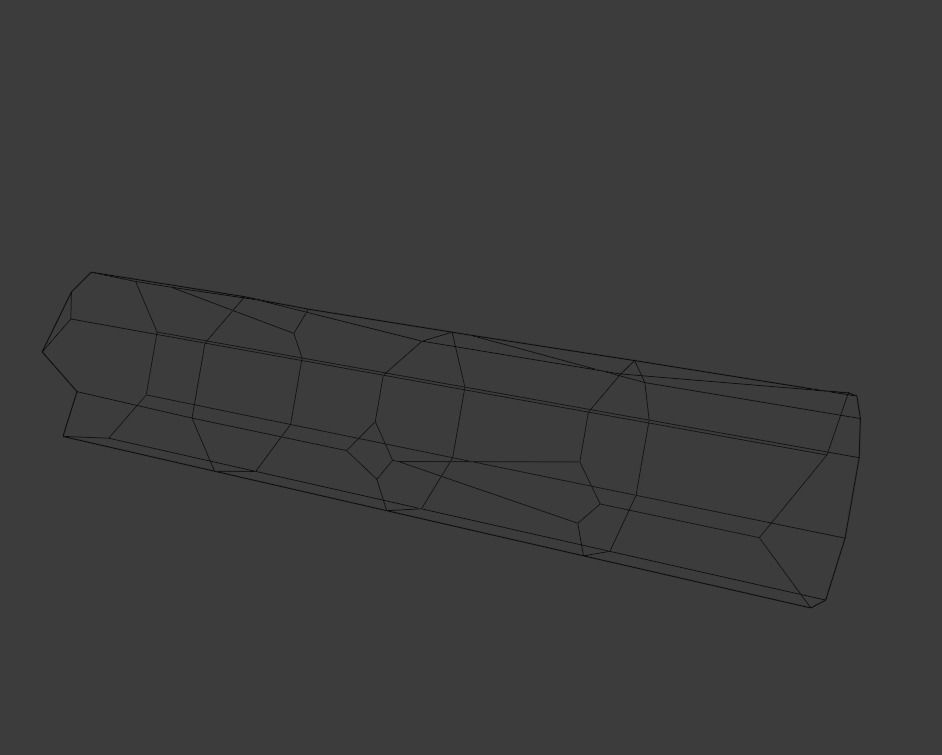 Campfire bonfire Low-poly 3D model_8