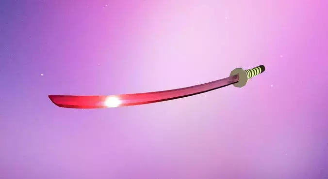 Low-Poly Katana weapon