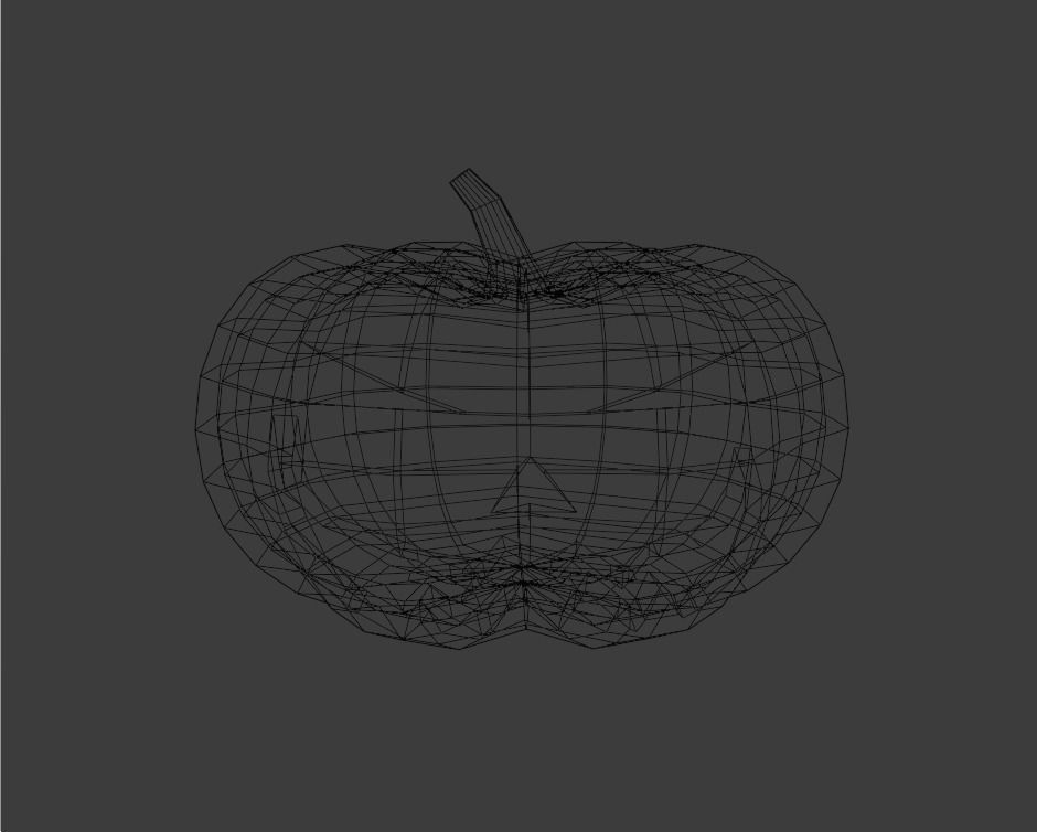 Pumpkins halloween pumpkin Low-poly 3D model_3