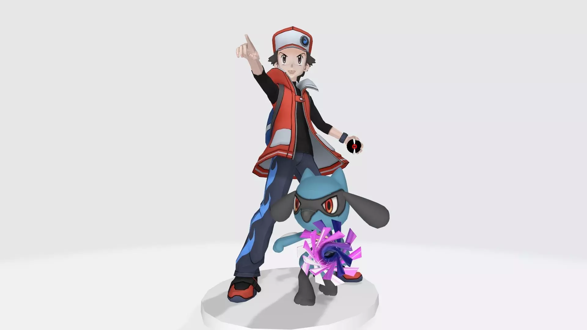 Red and Riolu 3D print model