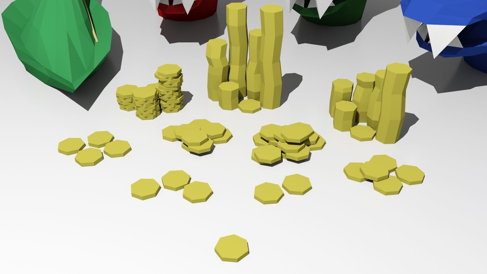 Runescape Coins Robin Hat And Halloween Mask Keychains 3D print model_8