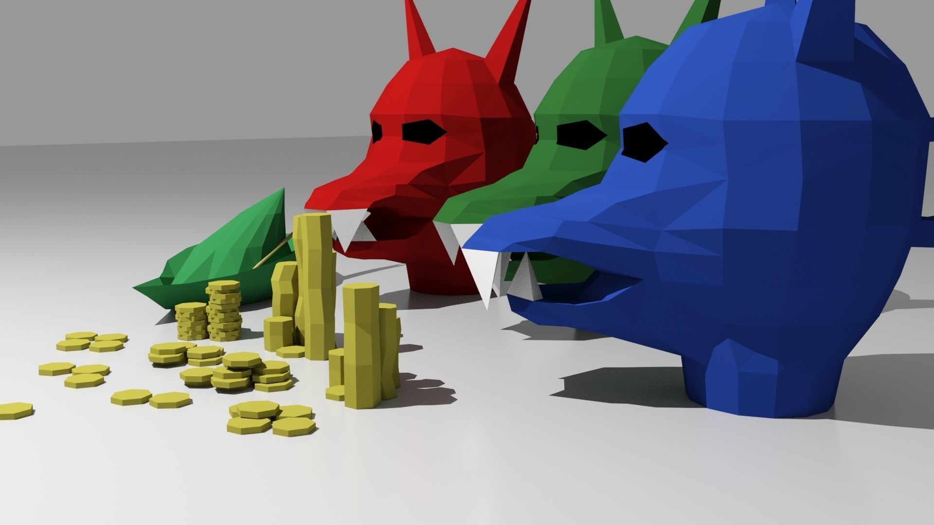 Runescape Coins Robin Hat And Halloween Mask Keychains 3D print model_7