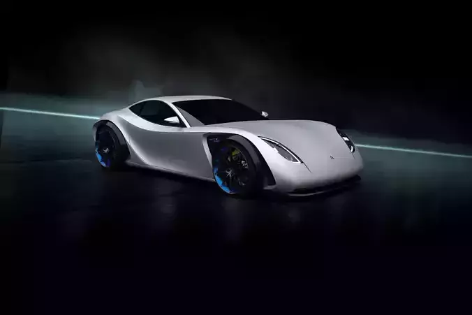 CeGo Raiju Electric Concept Car- a TVR concept 3D model CeGo Raiju Electric Concept Car- a TVR concept 3D model
