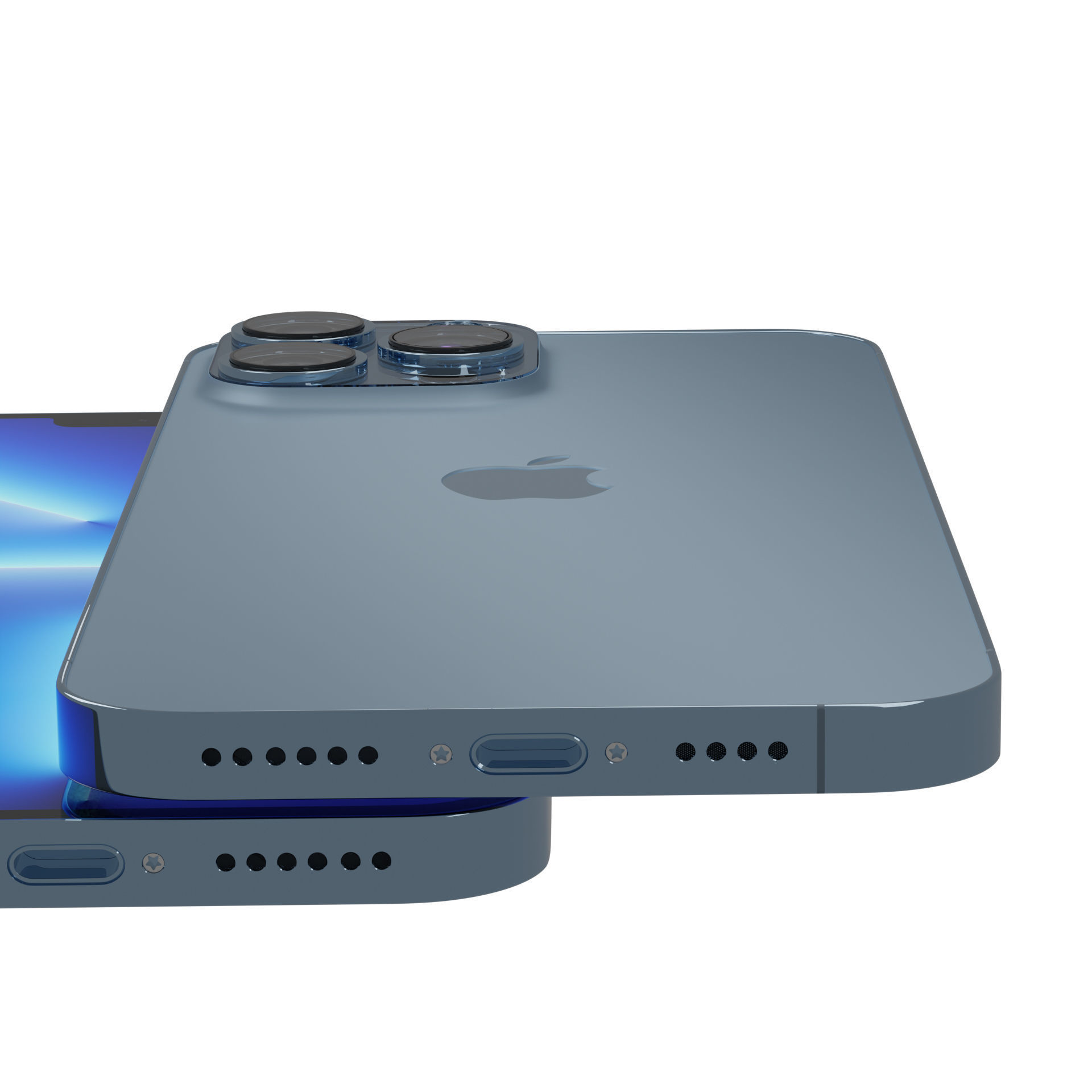 iPhone 13 Pro Max sierra blue 3D model_7