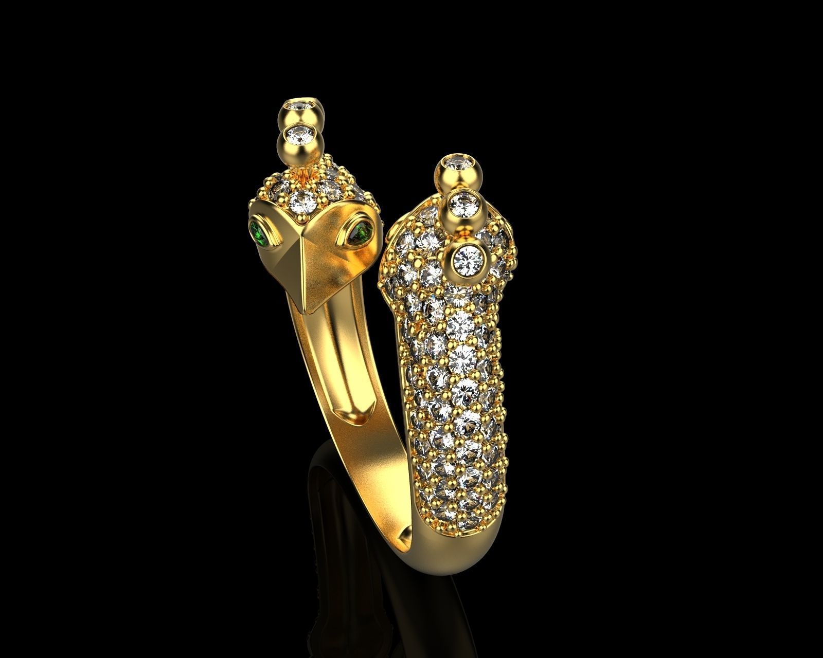 peacock ring 110 3D model_1