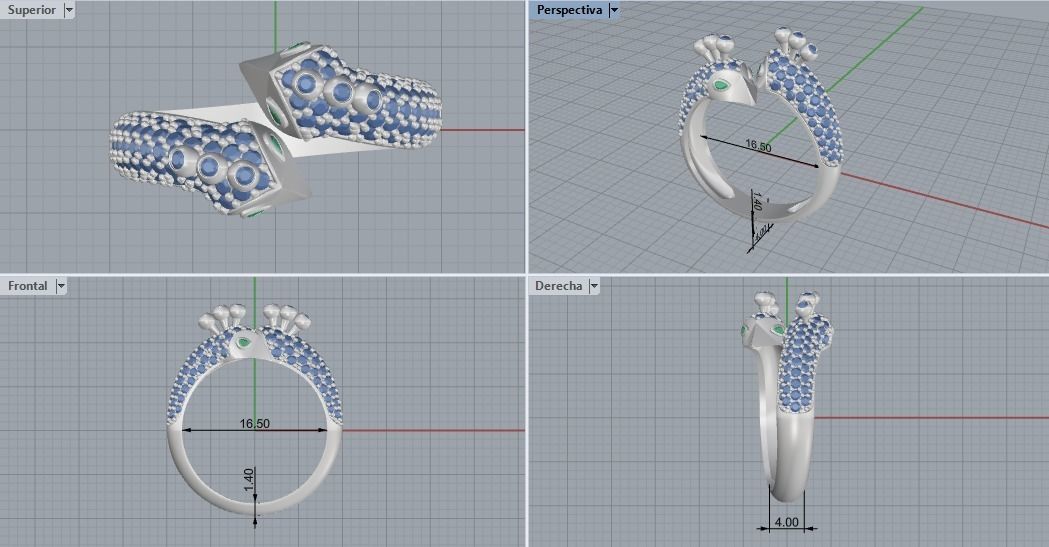 peacock ring 110 3D model_13