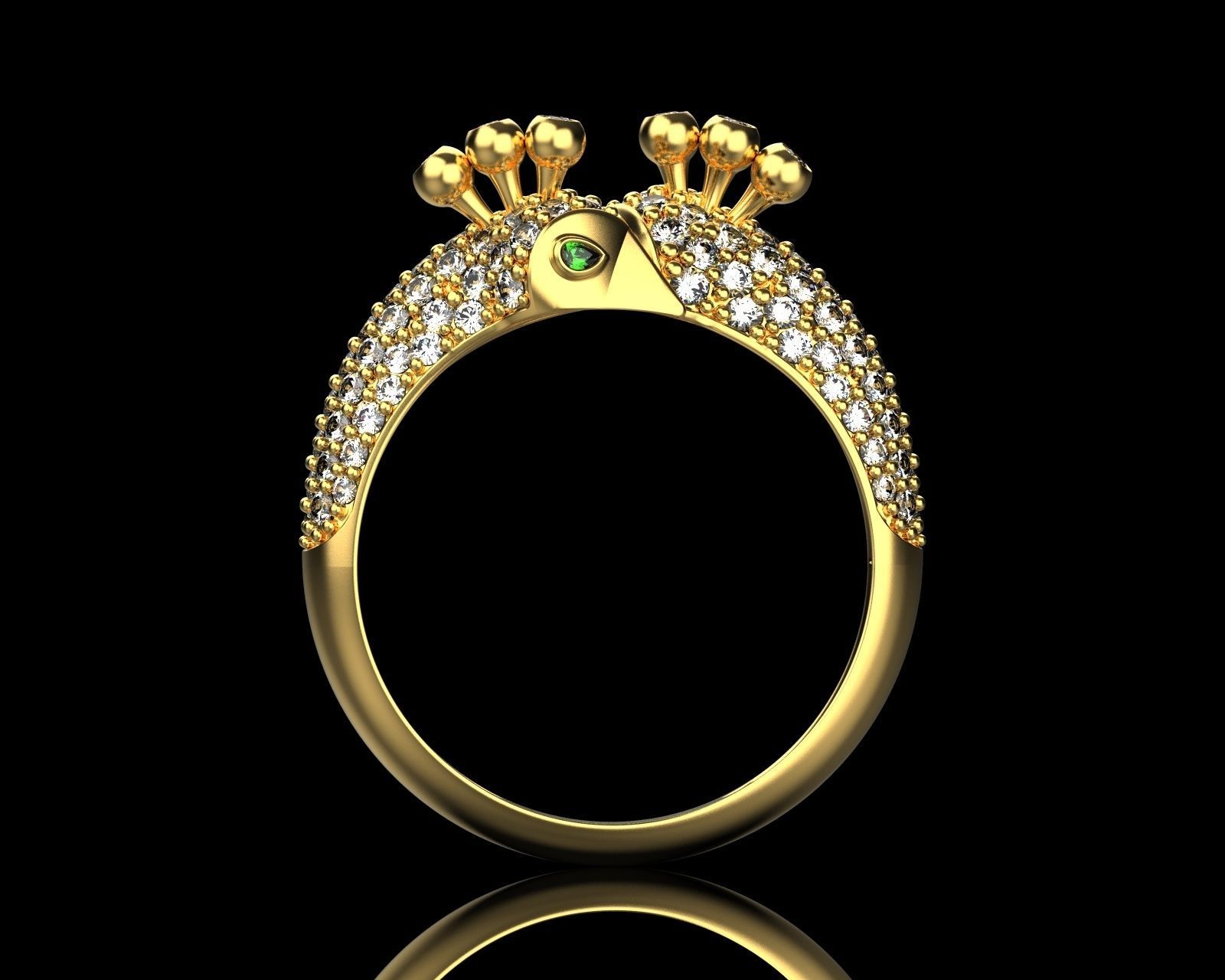 peacock ring 110 3D model_8